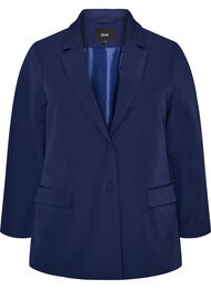 Klassisk blazer med knaplukning, Bl&aring;