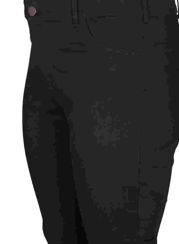 Ekstra slim Nille jeans med høj talje, Black, Packshot image number 2