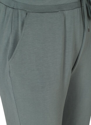 Sweatpants med lommer og snøre, Balsam Green, Packshot image number 3