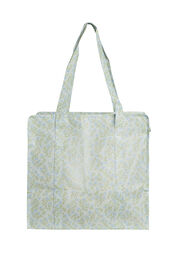 Shoppingbag med lynl&aring;s, Bl&aring;