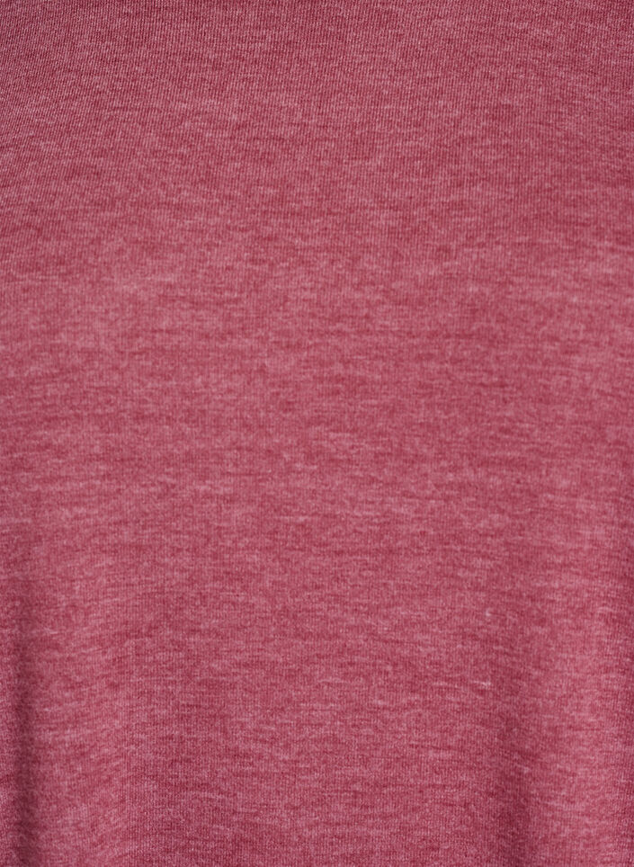 Jerseybluse med 3/4 &aelig;rmer, Lyser&oslash;d, Packshot image number 2