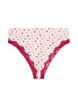 Brazilian trusse med blomsterprint og blonde, Lyser&oslash;d, Packshot image number 0