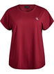Ensfarvet tr&aelig;nings t-shirt, R&oslash;d, Packshot image number 0