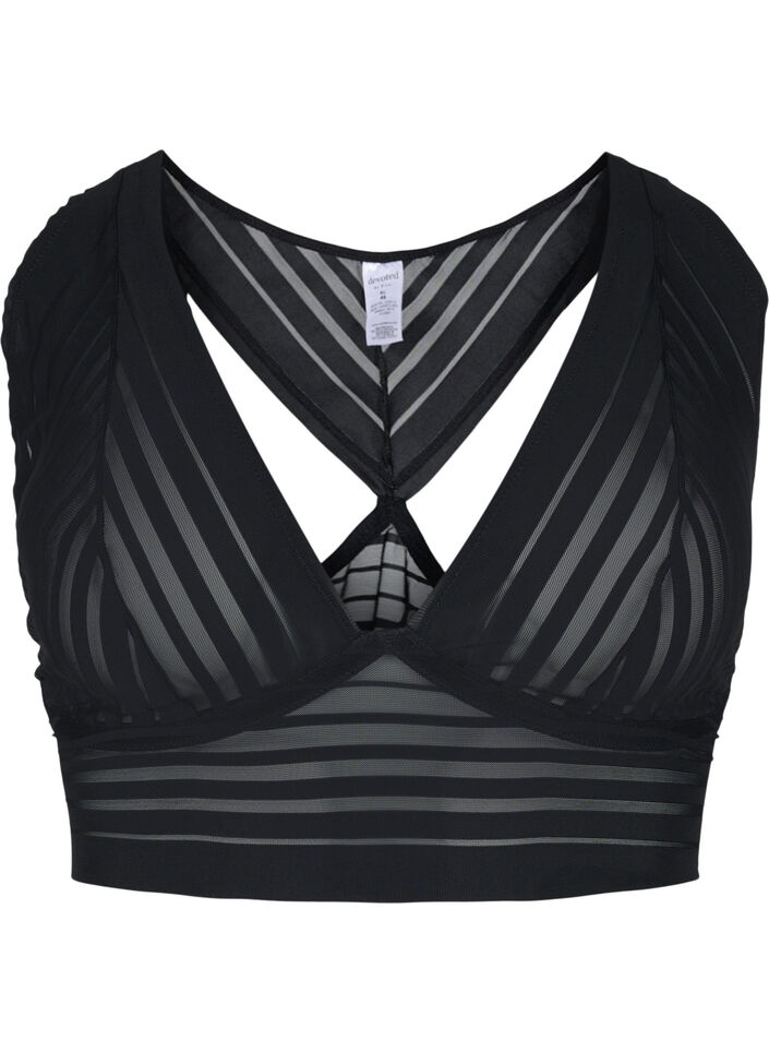 Bh i stribet mesh , Black, Packshot image number 0