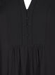 Kort kjole med syninger og knapper, Black, Packshot image number 2
