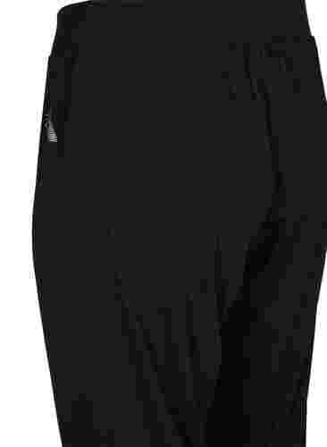 Løse bukser i rib, Black, Packshot image number 3