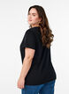 Bomulds t-shirt med motiv, Black w. Gold Love, Model image number 1