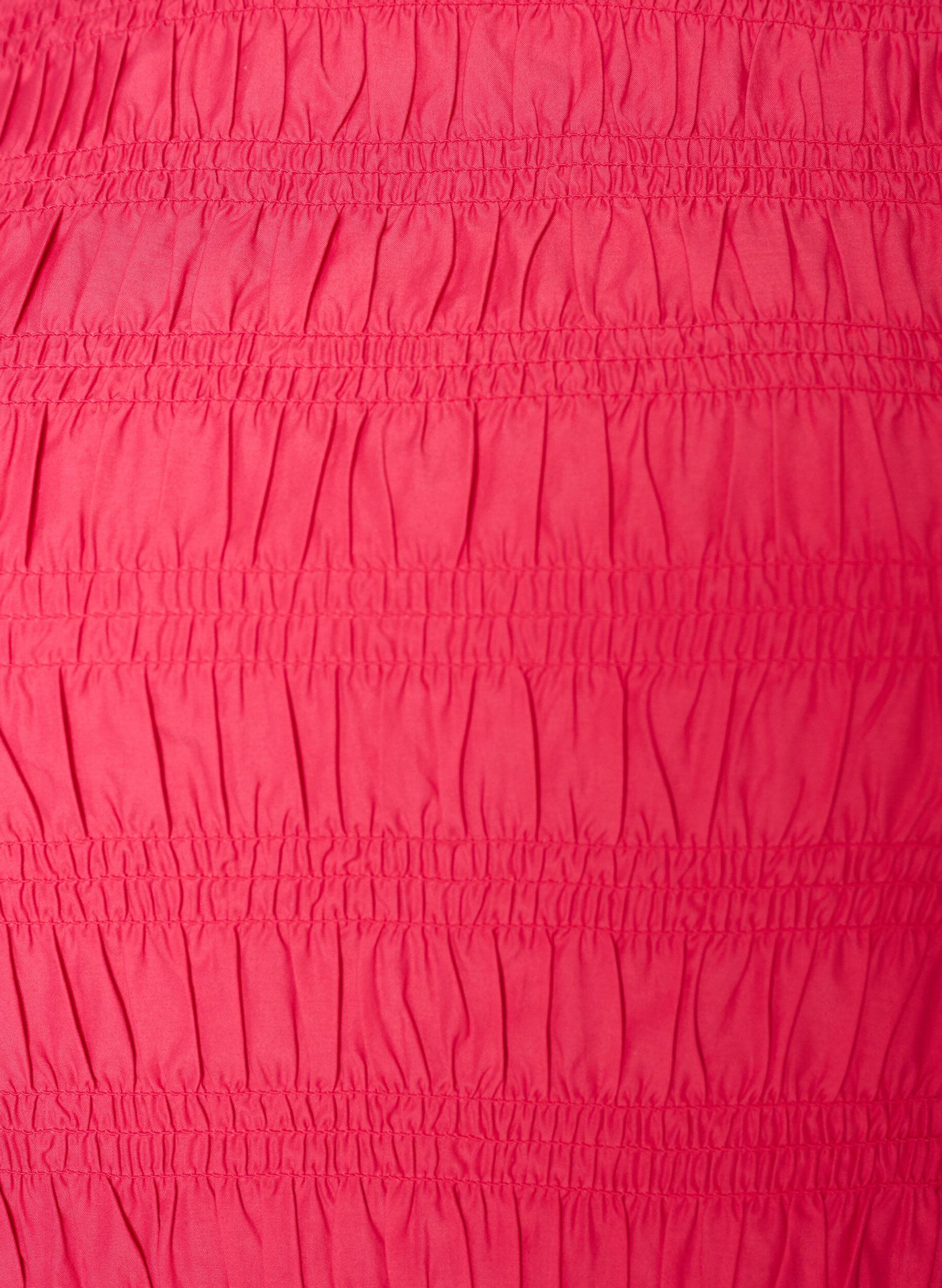 ZizziSmocktop med b&aring;dudsk&aelig;ring og peplumkant, Lyser&oslash;d, Packshot image number 2
