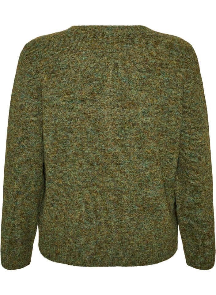 L&oslash;s striktr&oslash;je med rund hals, Gr&oslash;n, Packshot image number 1