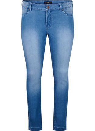 Viona jeans med regulær talje, Light Blue, Packshot image number 0