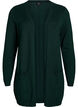 Lang strikcardigan i viskosemix., Gr&oslash;n, Packshot image number 0