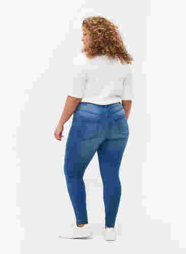 Super slim Amy jeans med høj talje, Light blue, Model image number 1