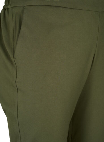 Cropped bukser med lommer, Forest Night, Packshot image number 2