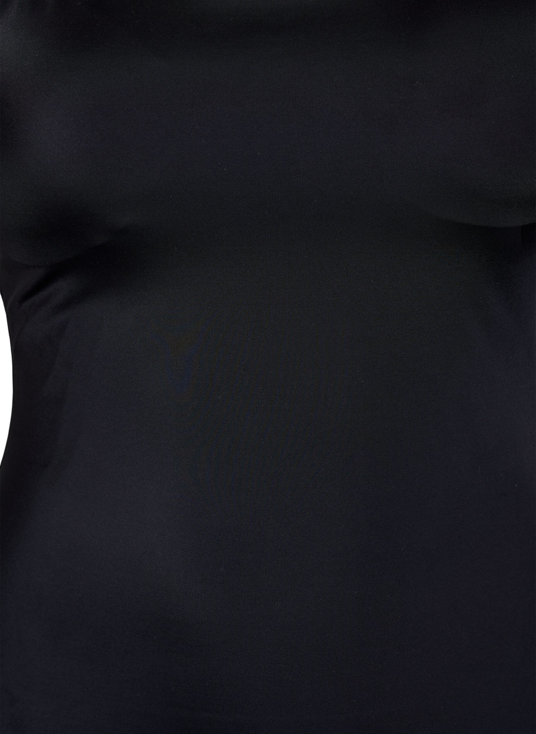 Zizzi Badedragt med krydsede stropper, Sort, Packshot image number 2