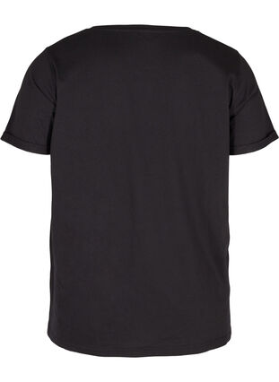 Trænings t-shirt med print, Black Motivated, Packshot image number 1