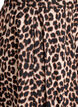 Midinederdel med leopardprint og A-form, Brun, Packshot image number 3