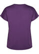 L&oslash;s tr&aelig;nings t-shirt med v-hals, Lilla, Packshot image number 1