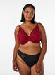 Vatteret blonde bh med b&oslash;jle, R&oslash;d, Model image number 1