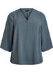 Bluse med 3/4 &aelig;rmer, Gr&oslash;n, Packshot image number 0