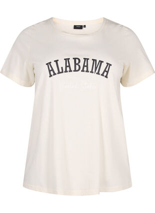 Bomulds t-shirt med tekst, Antique W. Alabama, Packshot image number 0