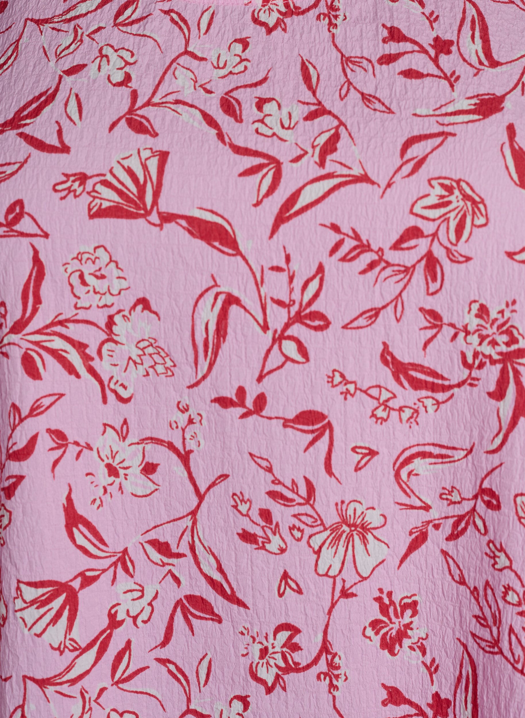 Zizzi &AElig;rmel&oslash;s top med tekstur, Lyser&oslash;d, Packshot image number 2