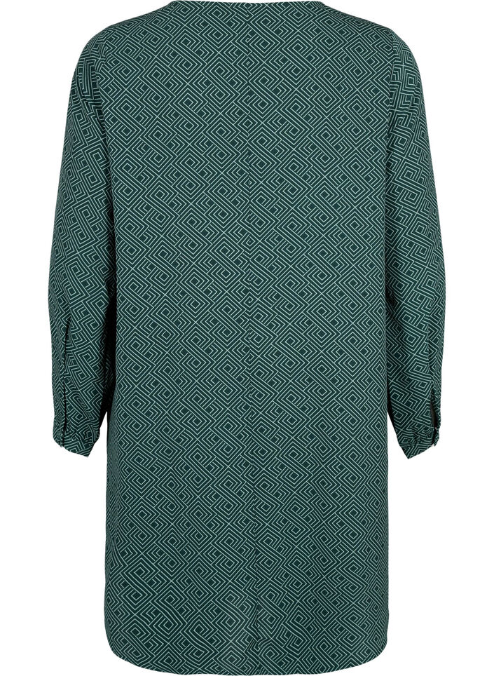 V-hals kjole med print, Scarab Graphic AOP, Packshot image number 1