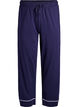 Pyjamasbukser i bomuld med h&oslash;j talje, Bl&aring;, Packshot image number 0
