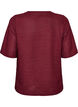 Bluse med struktur og glimmer, R&oslash;d, Packshot image number 1