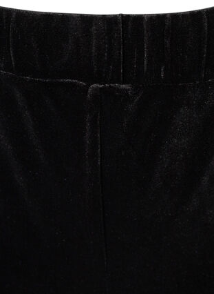 Velour bukser med vidde, Black, Packshot image number 2