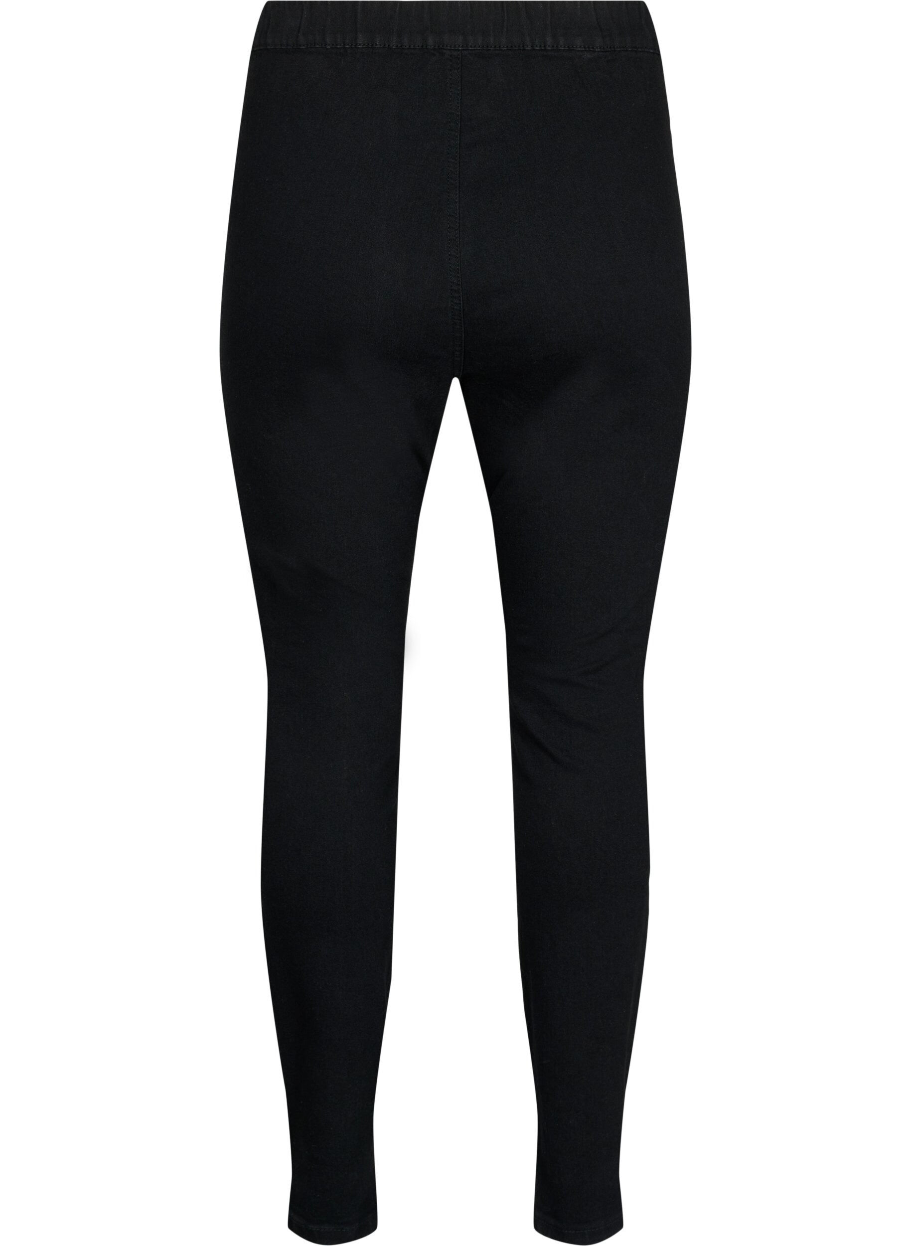 Zizzi FLASH - T&aelig;tsiddende jeggings med h&oslash;j talje, Black, Packshot image number 1