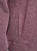 Sweatshirt med h&oslash;j krave og lommer, R&oslash;d, Packshot image number 3