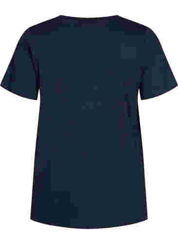 Kortærmet t-shirt med a-shape, Navy Blazer, Packshot image number 1