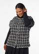Ternet vest med dekorative knapper, Sort, Model image number 0