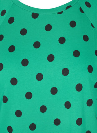 Prikket kjole med 3/4 ærmer, Jolly Green Dot, Packshot image number 2