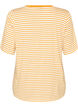 T-shirt med TENCEL&trade; Lyocell og striber , Gul, Packshot image number 1