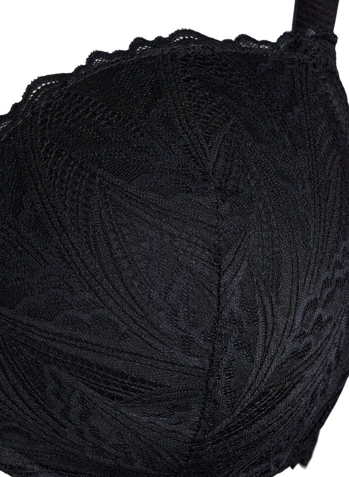 Formstøbt blonde bh med bøjle, Sort, Packshot image number 2