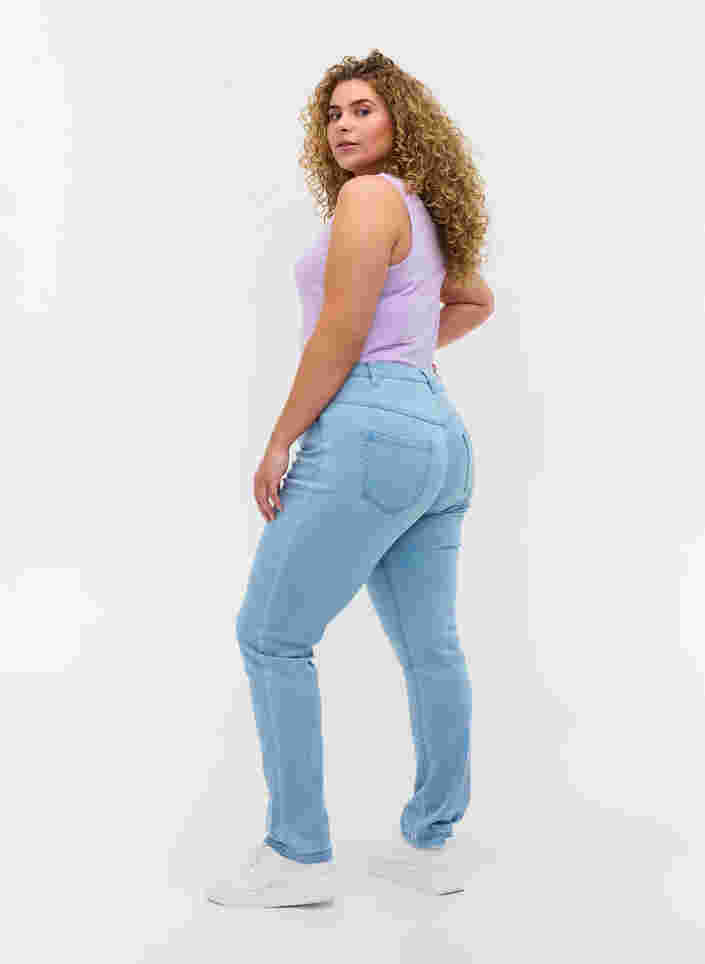 Slim fit Emily jeans med normal talje, Ex Lt Blue, Model image number 1