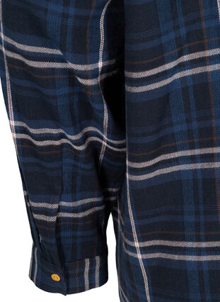 Løstsiddende tunika med ternet mønster, Black Check Comb, Packshot image number 3