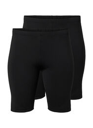2-pak cykelshorts, Sort
