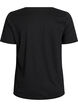 T-shirt med motiv, Sort, Packshot image number 1
