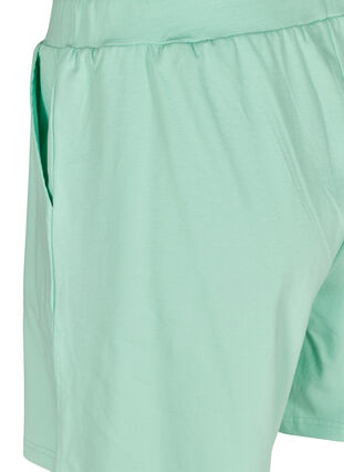 Løse bomulds shorts med lommer, Lichen, Packshot image number 2