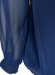 Chiffonbluse med transparente &aelig;rmer, Bl&aring;, Packshot image number 3