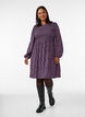 Kjole med smock-overdel og sm&aring;blomstret m&oslash;nster, Bl&aring;, Model image number 1