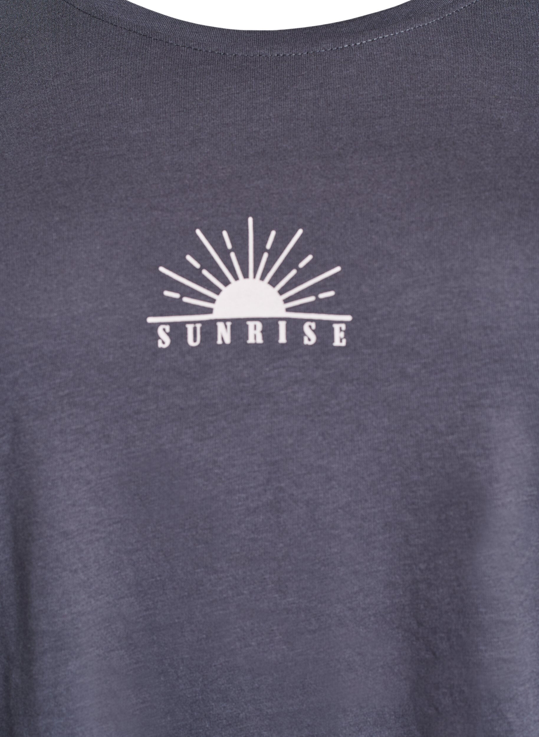 Zizzi FLASH - T-shirt med motiv, Gr&aring;, Packshot image number 2