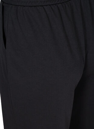 Culotte bukser med lommer, Black, Packshot image number 3