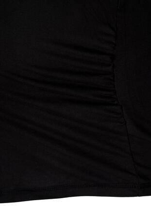 Basis graviditets bluse med lange ærmer, Black, Packshot image number 3