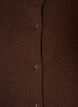 Finstrikket cardigan med rund hals, Brun, Packshot image number 2