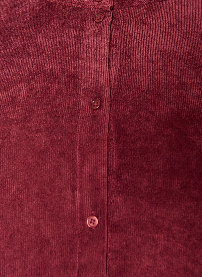 Fl&oslash;jlskjole med A-form og st&aring;krave, R&oslash;d, Packshot image number 2