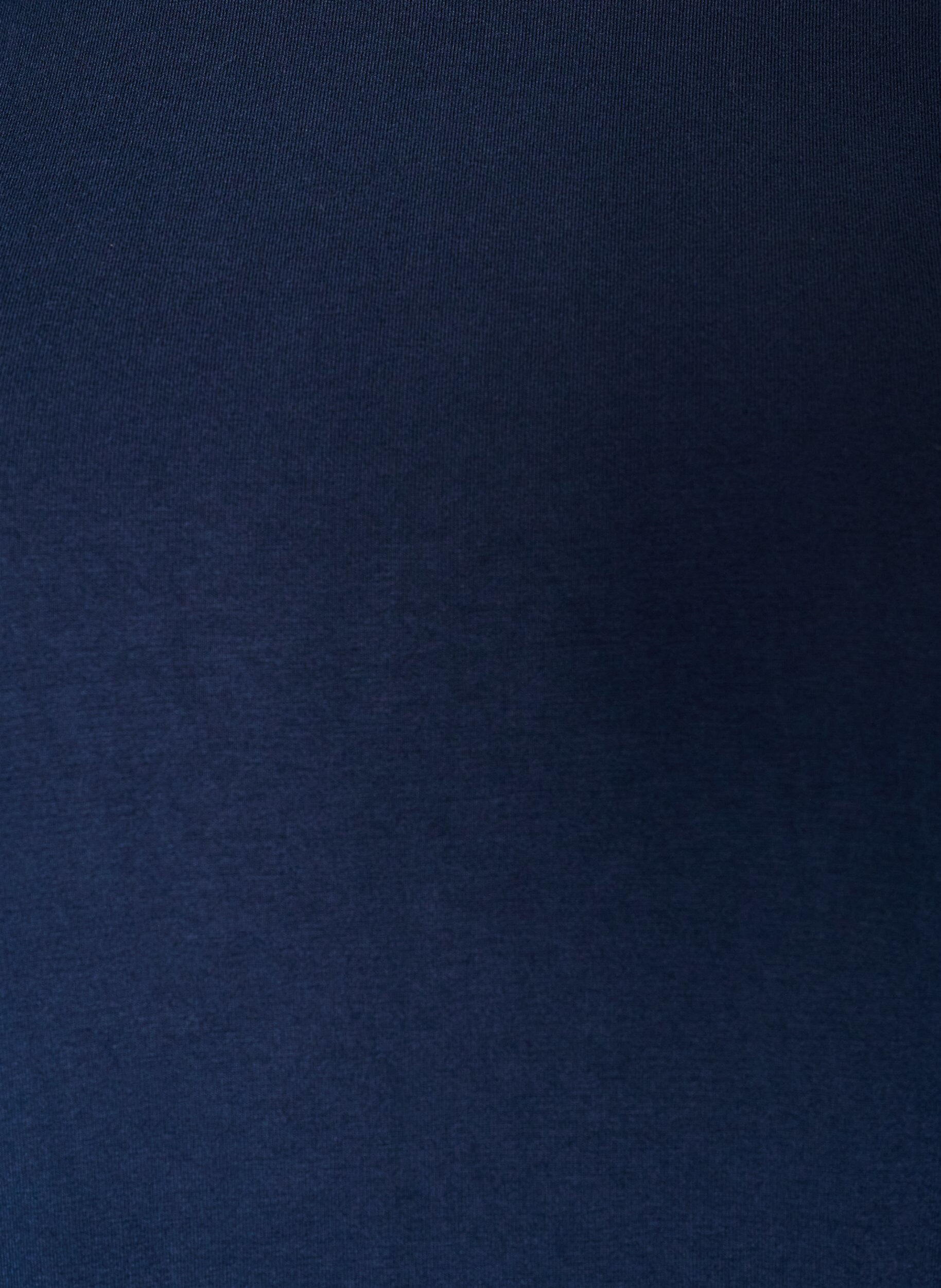 ZizziJerseybluse med albuelange &aelig;rmer og balloneffekt, Bl&aring;, Packshot image number 2