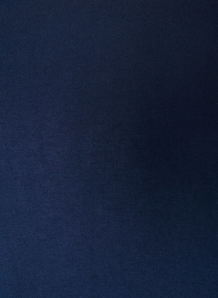 Jerseybluse med albuelange &aelig;rmer og balloneffekt, Bl&aring;, Packshot image number 2